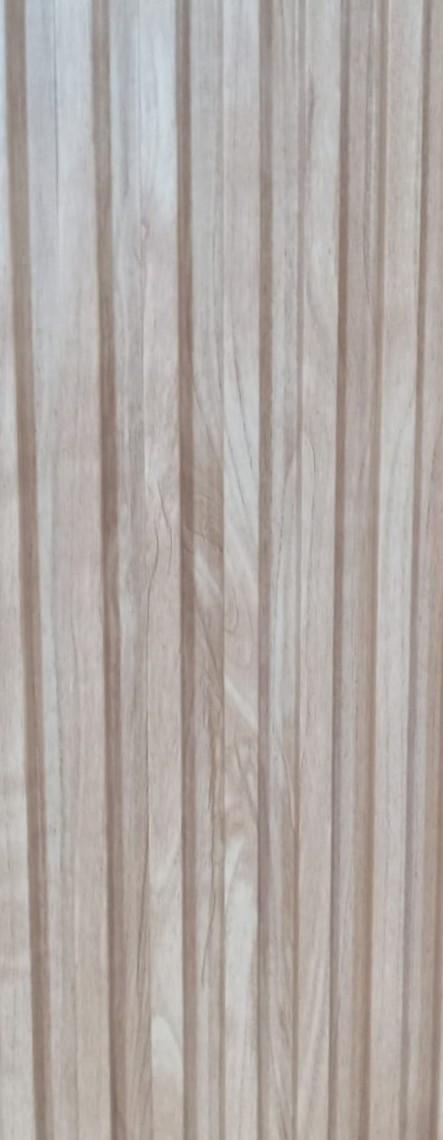 Wooden Wpc Louver Wood Brown 9.5x0.5 Ft - Pn 03715