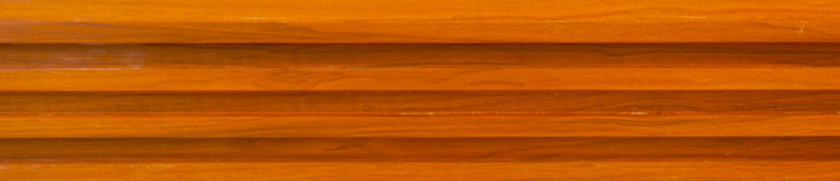 Wooden Wpc Louver Wood Brown 9.5x0.5 Ft - Pn 02899