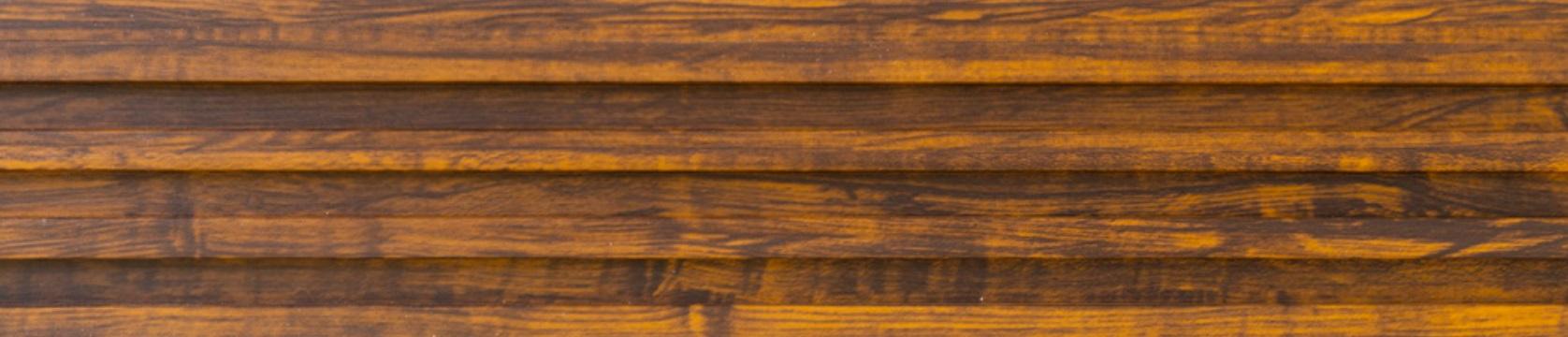 Wooden Wpc Louvers Panel Wood Brown 9.5x0.5 Ft - Pn 02900