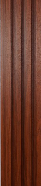Wooden Wpc Louver Wood Brown 9.5x0.54 Ft - Pn 00425