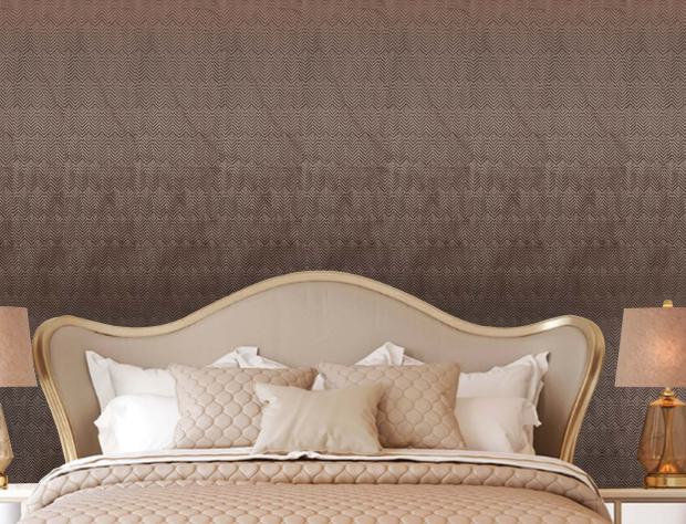 Trend Laminates Cubine Velvet Finish Decorative Wall Panel 8x2 ft fabric louvers Brown CN 07