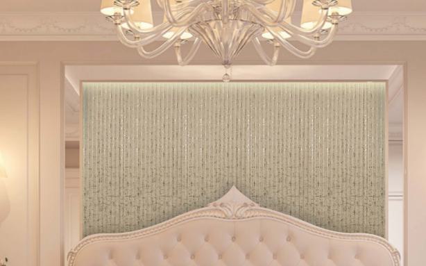 Trend Laminates Straight Stack Decorative Wall Panel 8x2 ft fabric louvers Cream CN 10