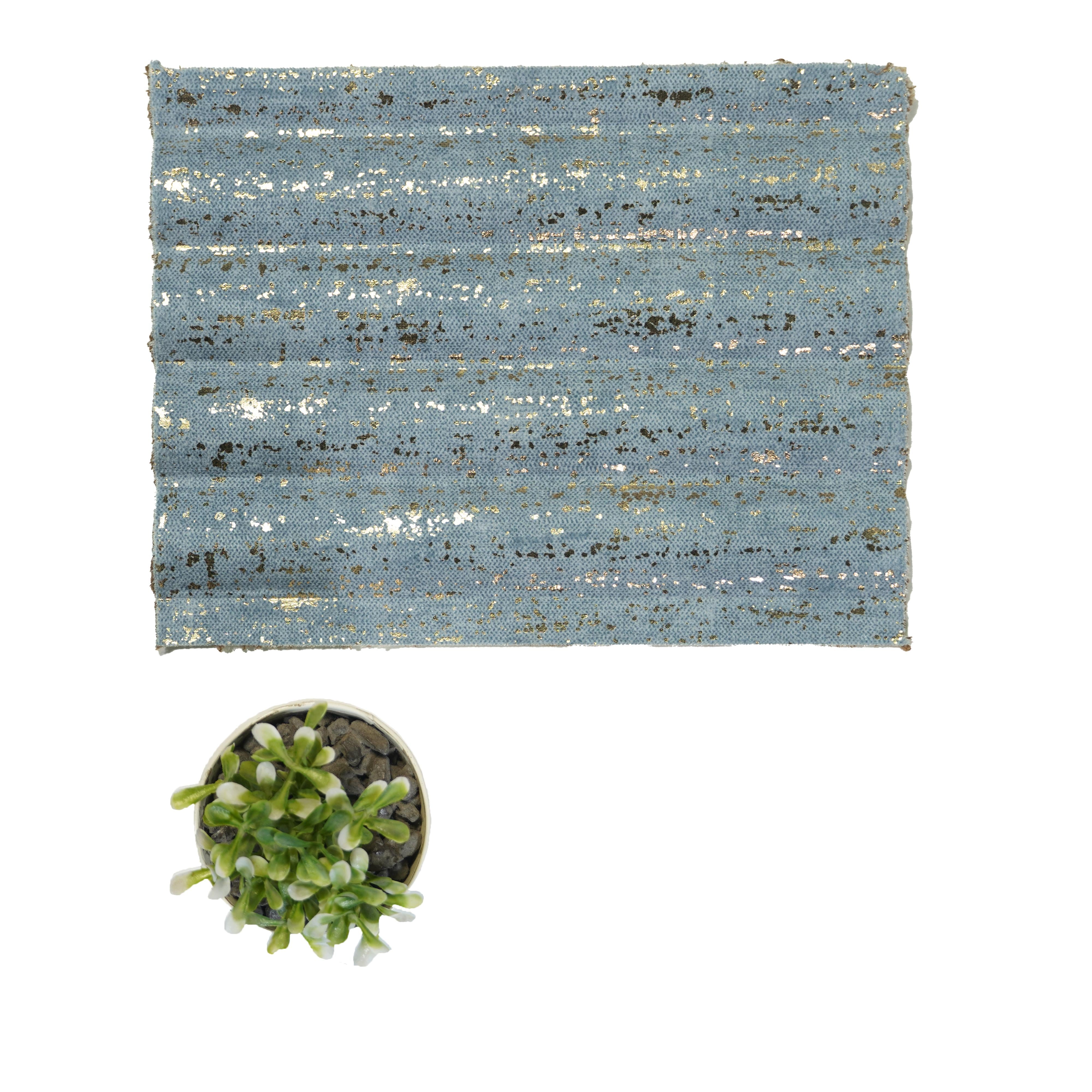 Straight Stack Decorative Wall Panel Fabric Blue 8x2 Ft - Cn 11
