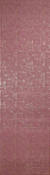 Chevron 8 Ft X 2 Velvet Finish Decorative Wall Panel Fabric Pink 8x2 - Cn 19