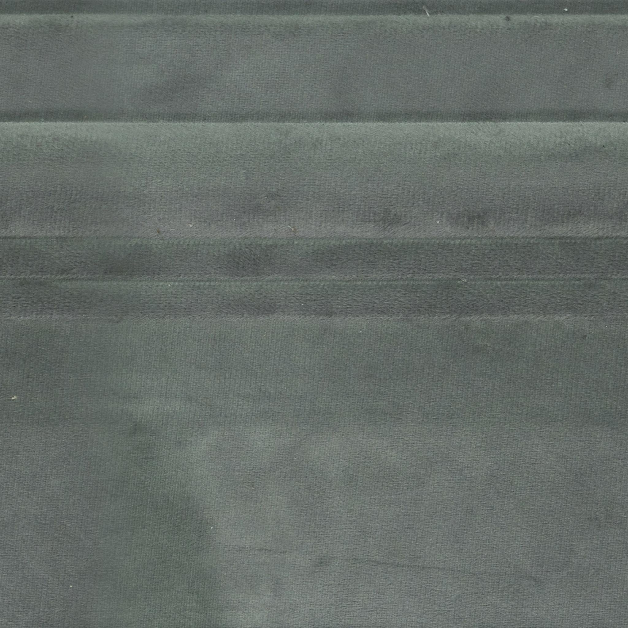 Modular Velvet Finish Decorative Wall Panel Fabric Grey 8x2 Ft - Cn 30