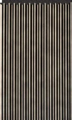 Interlock Charcoal Louvers Plain Colors Black 8x0.37 Ft - Pn 02710 B
