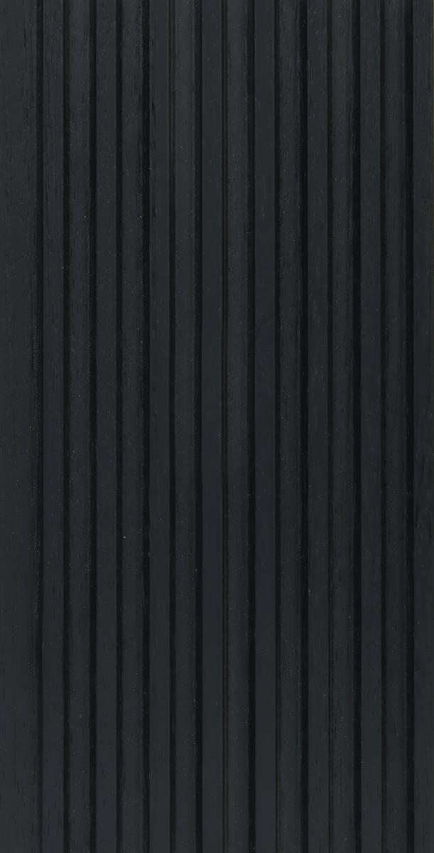 Interlock Wpc Louvers Plain Colors Charcoal Black 9.35x0.41 Ft - Pn 02737 F