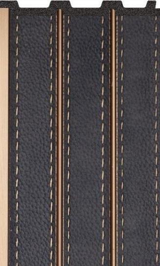 Interlock Charcoal Louvers Fabric Brown 8x0.39 Ft - Pn 02712 B