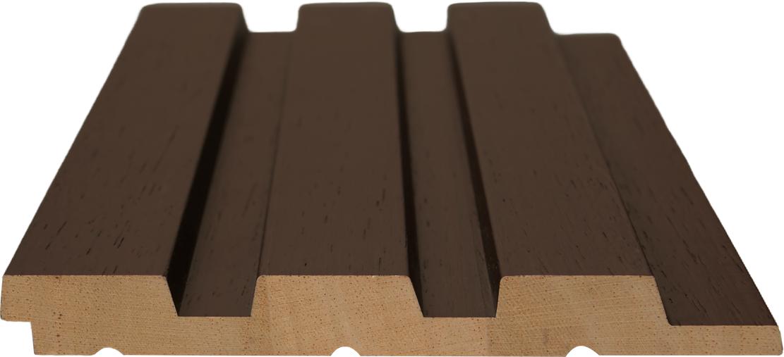 Interlock Wpc Louvers Wood Charcoal Brown 9.35x0.41 Ft - Pn 02736 C