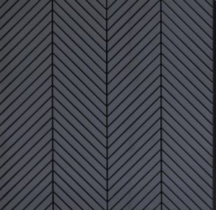 Charcoal Chevron Interlock Wpc Louvers Plain Colors 8x1 Ft - Pn 02725 C