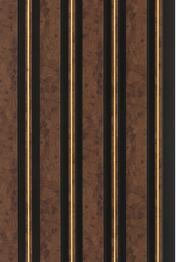 12 Mm Louvers Panel Marble & Stone Brown 9x0.42 Ft - 7206