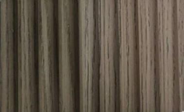 Charcoal Wooden Louvers Wood Brown 8x0.39 Ft - 9019