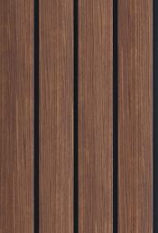 Charcoal Wooden 12 Mm Louvers Panel Wood Brown 9x0.4 Ft - 6301