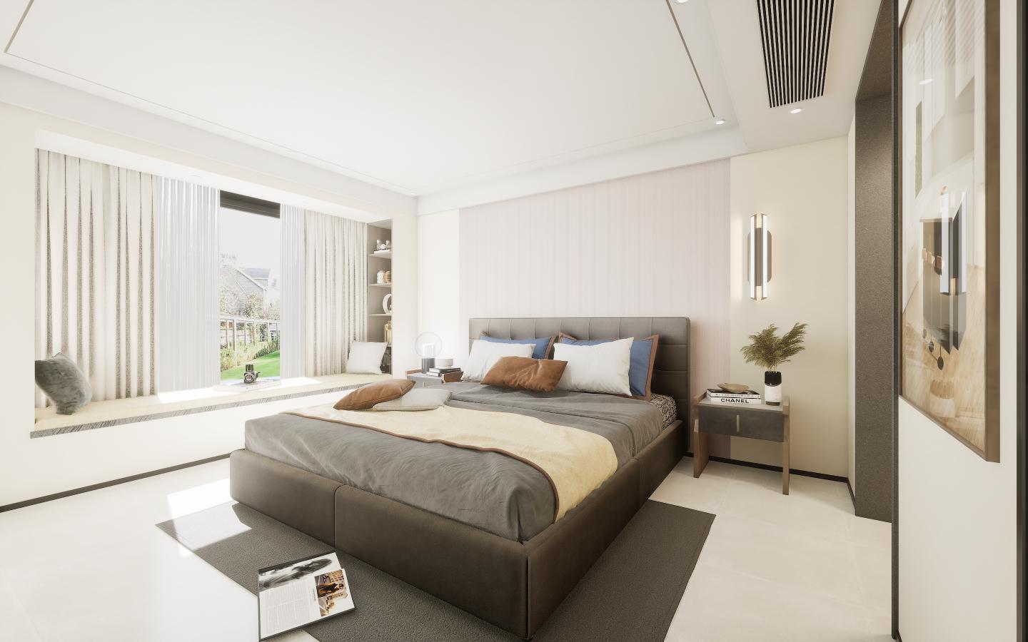 Charcoal Wooden 12 Mm Louvers Panel Designer Grey 9x0.42 Ft - 7905