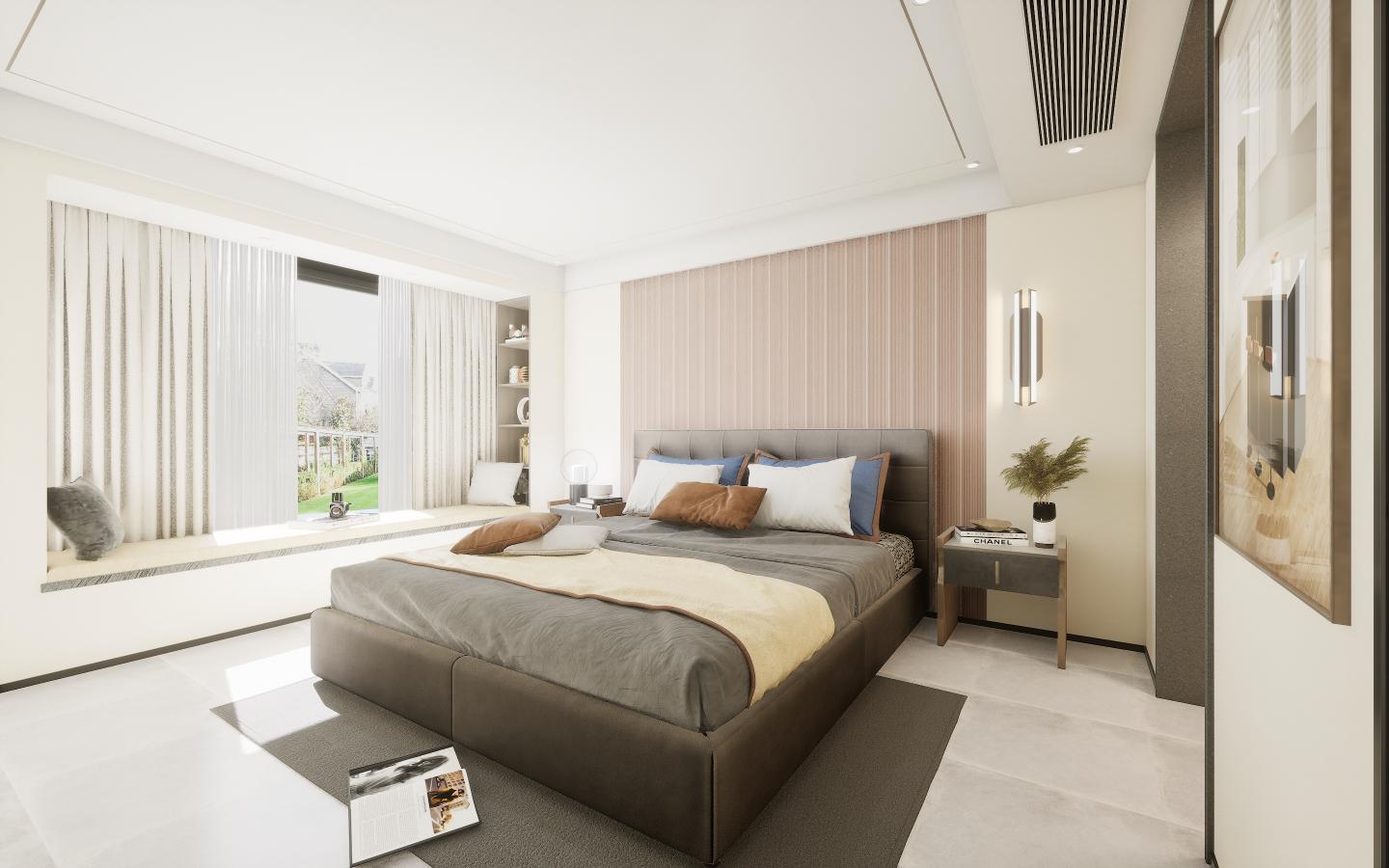 Charcoal Wooden 12 Mm Louvers Panel Designer Brown 9x0.42 Ft - 7907