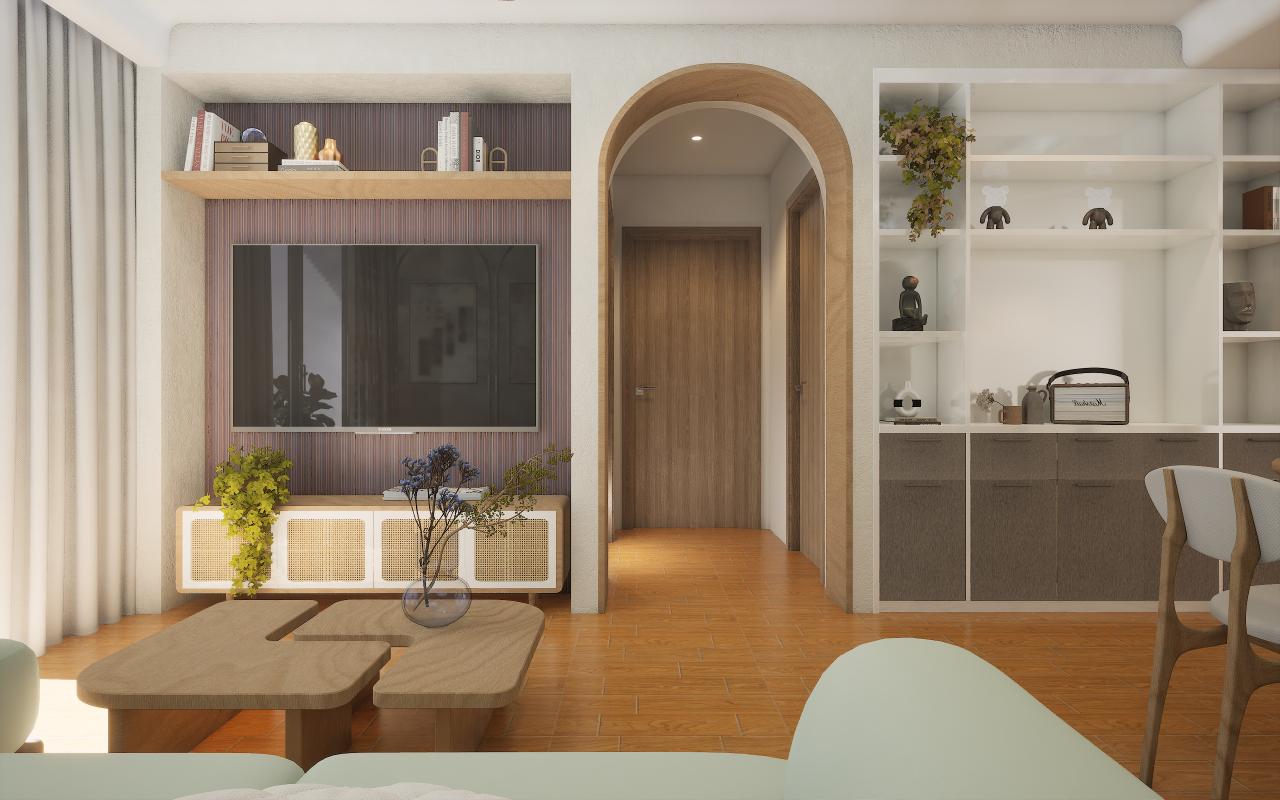 Charcoal Wooden 12 Mm Louvers Panel Wood Multi Colour 9x0.51 Ft - 8201