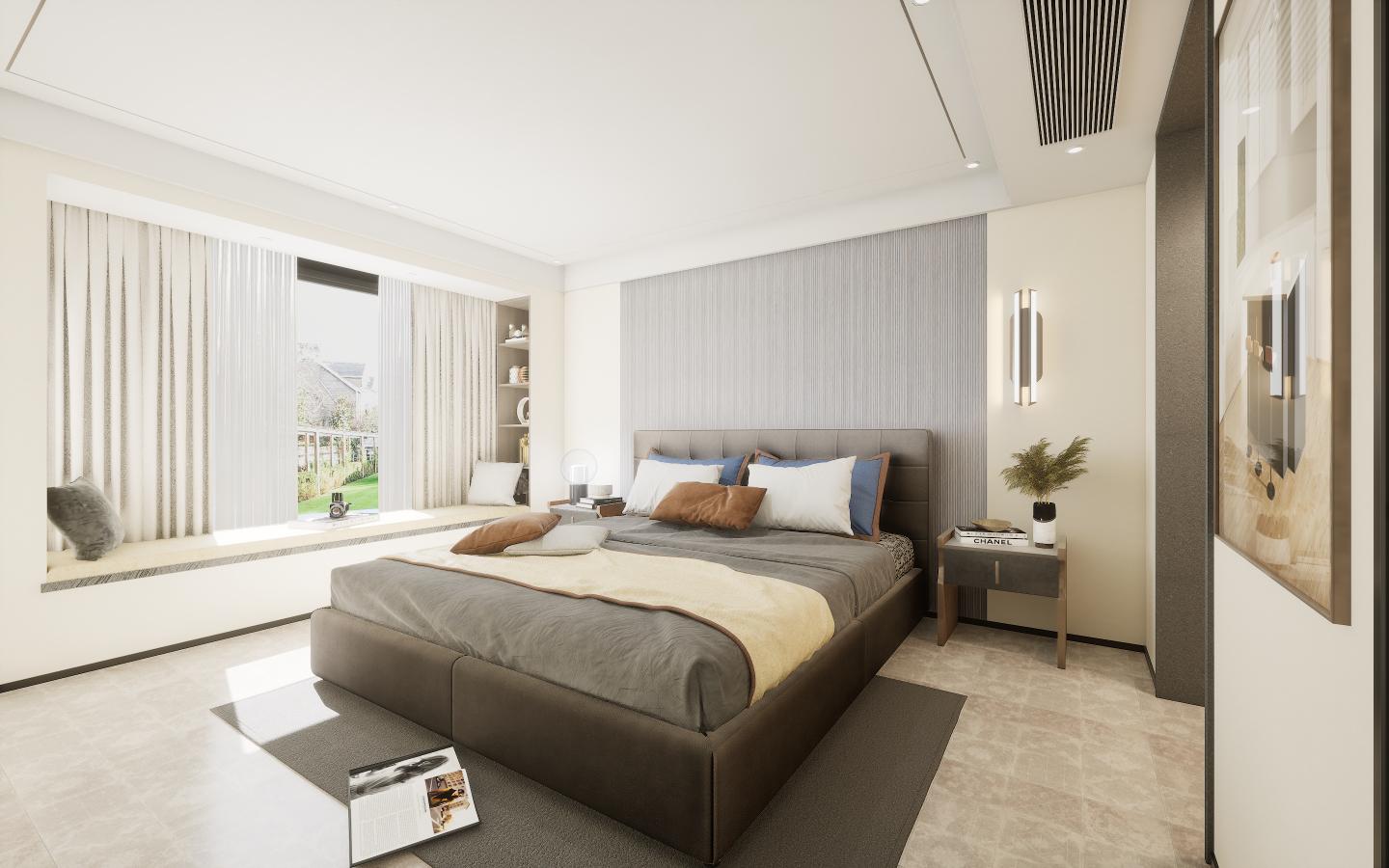 Charcoal Wooden 12 Mm Louvers Panel Designer Multi Colour 9x0.51 Ft - 8203