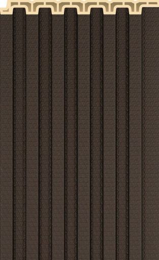 Interlock Wpc Louvers Plain Colors Chestnut Brown 9.5x0.4 Ft - Pn 02572 C