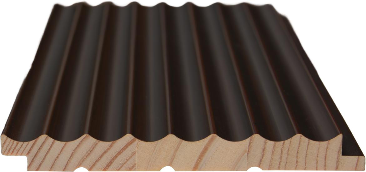 Interlock Wpc Louvers Plain Colors Cocoa Brown 9.35x0.41 Ft - Pn 02738 B