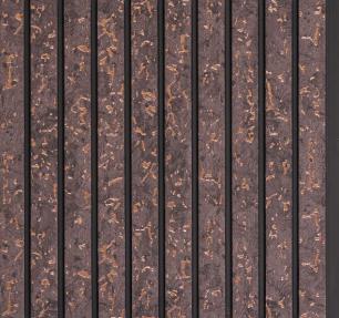 Interlock Wpc Louvers Metallic Copper Brown 8x1 Ft - Pn 02727 H