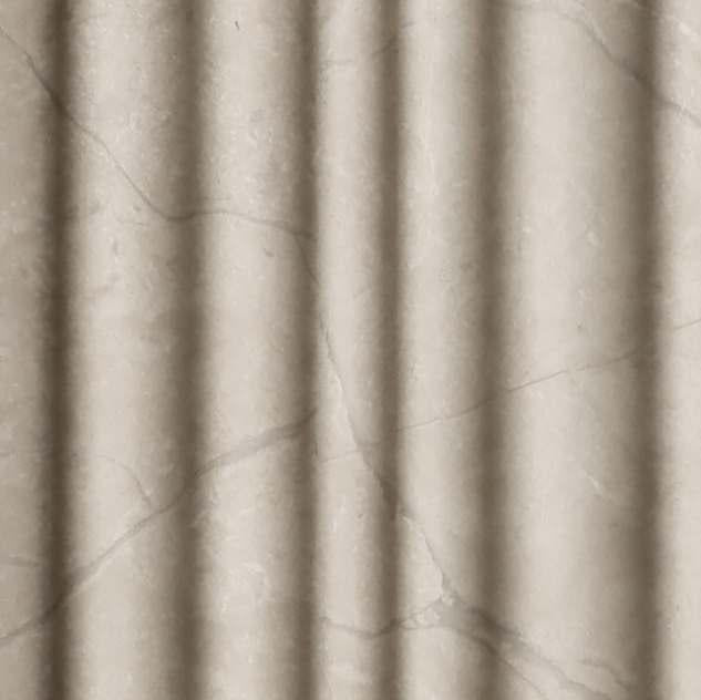 Cream Marble Charcoal Louvers Panel & Stone 9.5x0.39 Ft - Pn 03544