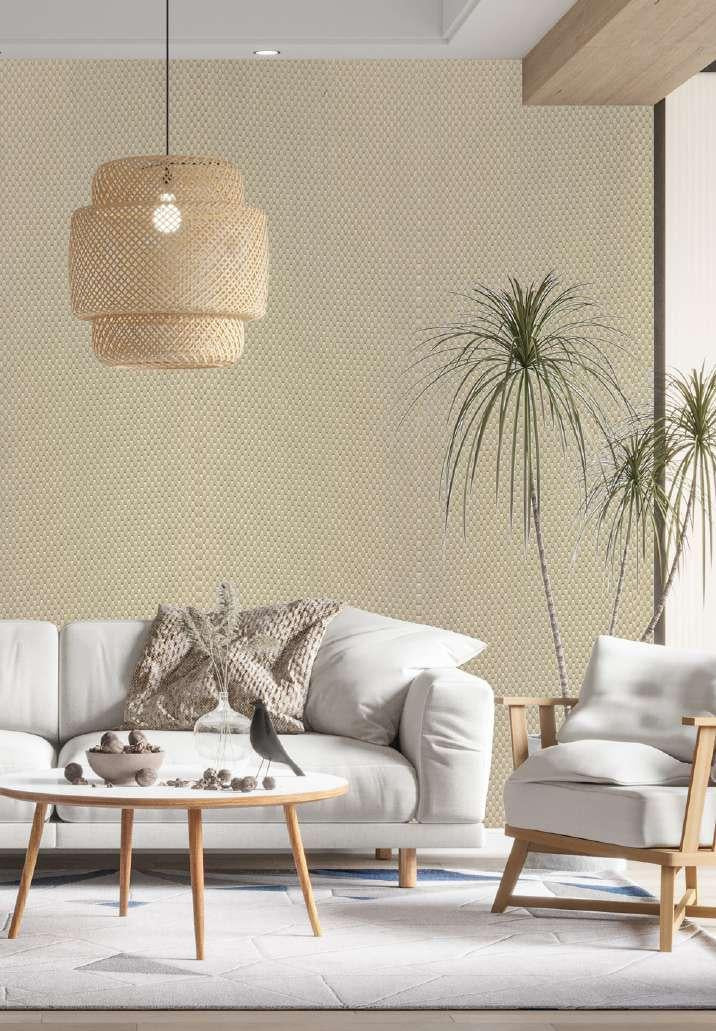 Decorative Wall Panel Designer Cream 8x2 Ft - Pn 03817