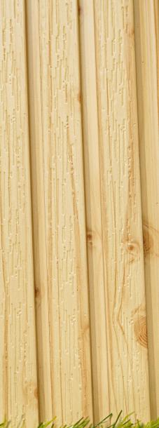 Cream Wooden Charcoal Louvers Panel Wood 8x0.1 Ft - Pn 03481
