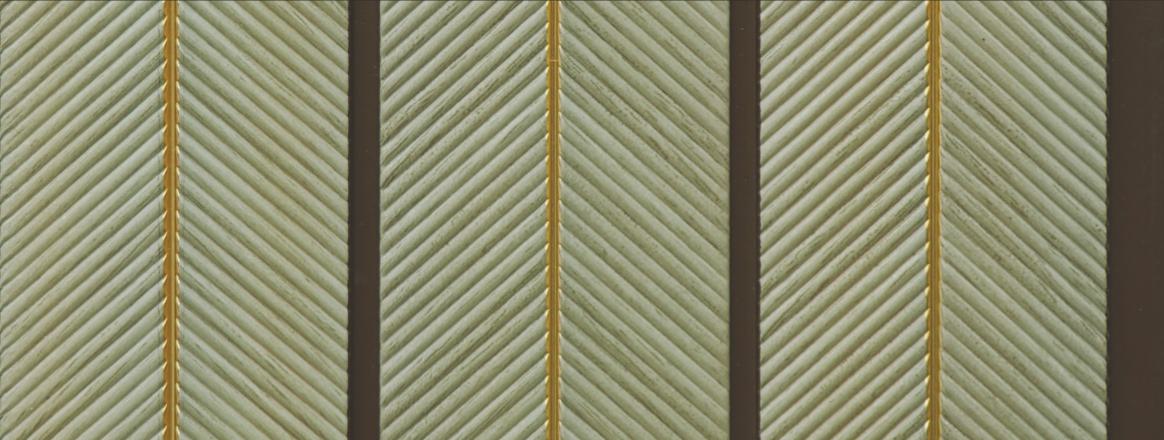 Wooden Effect Charcoal Louver Wood Cream 8x0.49 Ft - Cl 4216