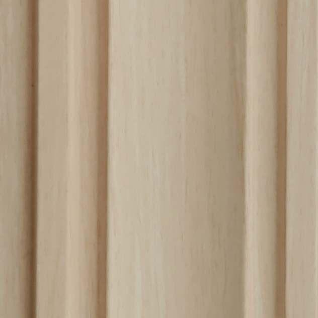 Wooden Charcoal Louvers Panel Wood Cream 9.5x0.39 Ft - Pn 03556