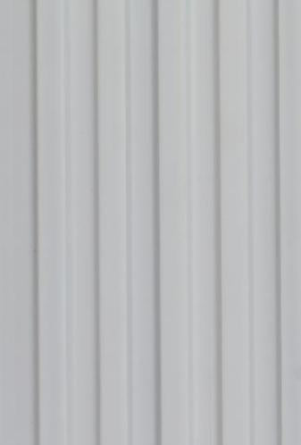 Interlock Charcoal Louvers Plain Colors Crisp White 9.5x0.38 Ft - Pn 02717 O