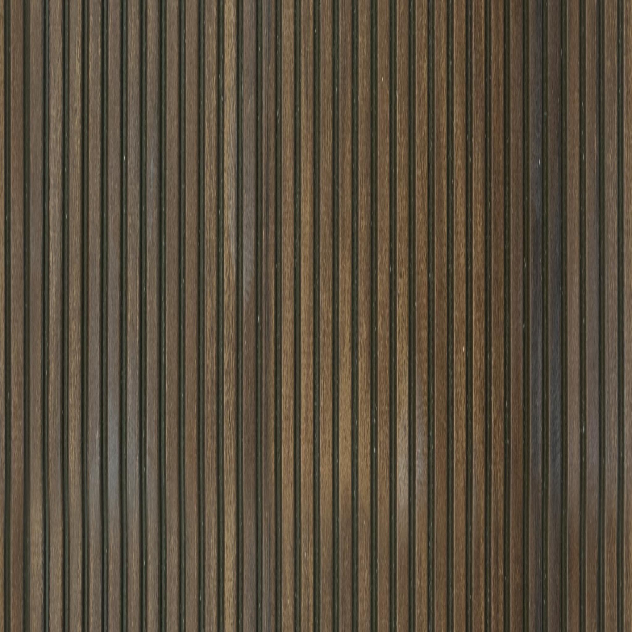 Rang Charcoal Louver Wood Dark Brown 8x1 Ft - Ra 8102