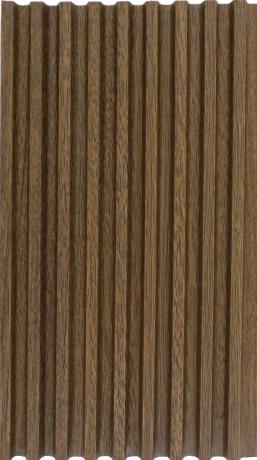 Dark Teak Wooden Wpc Louver Wood 9.5x0.41 Ft - Pn 03016 G
