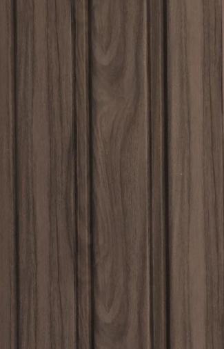 Interlock Charcoal Louvers Wood Dark Walnut 8x0.39 Ft - Pn 02718 I