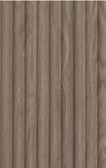 Interlock Charcoal Louvers Wood Driftwood Brown 8x0.39 Ft - Pn 02719 H