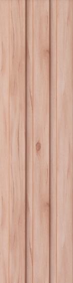 Estella Decor Charcoal Louvers Wood Brown 8x0.39 Ft - Ed 1111