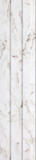 Estella Decor Estella Decor Charcoal Louvers 8x0.39 ft marble & stone White ED 1114