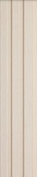 Estella Decor 8 Ft X 4.72 Inch Charcoal Louvers Wood Cream 8x0.39 - Ed 1119