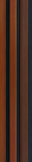 Estella Decor Charcoal Louvers Wood Brown 8x0.39 Ft - Ed 1129