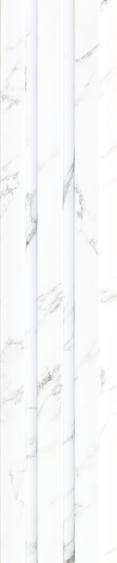 Estella Decor Estella Decor Charcoal Louvers 8x0.39 ft marble & stone White ED 1137