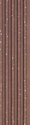 Estella Decor Charcoal Louvers Wood Brown 8x0.39 Ft - Ed 1304