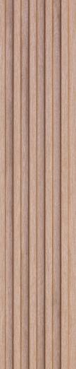 Estella Decor Charcoal Louvers Wood Brown 8x0.39 Ft - Ed 1309