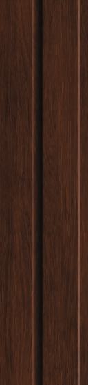 Estella Decor Charcoal Louvers Wood Brown 8x0.39 Ft - Ed 1424