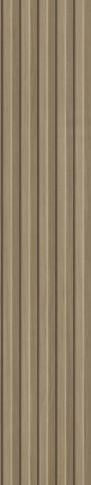 Exotic Bocate 3D Plank Opulence Series Louvers Wood Brown 8x0.58 Ft - Ev 12103