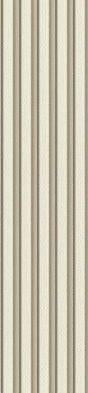 Belgian Filato 3D Plank Luxe Sense Series Louvers Fabric Cream 8x0.58 Ft - Ev 12703