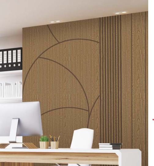 American Walnut Opulence Series Decorative Wall Panel Wood Brown 8x2 Ft - Ev 99401