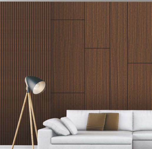 Tectona Teak Opulence Series Decorative Wall Panel Wood Brown 8x2 Ft - Ev 99501
