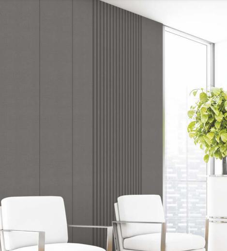 Mialno Tessuti Luxe Sense Series Decorative Wall Panel Fabric Black 8x2 Ft - Ev 99601