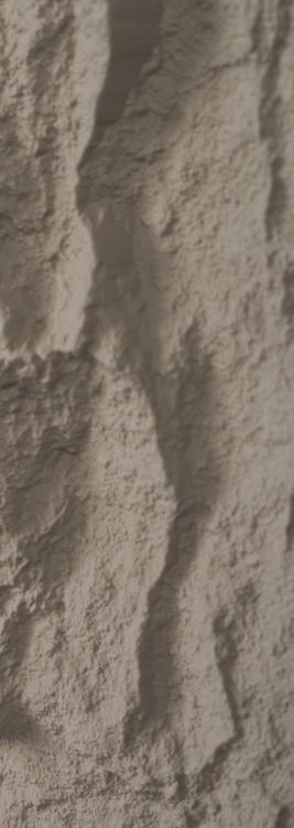 Earth Brown Pu Stone Panel Marble & Louvers 4x2 Ft - Pn 03115 E