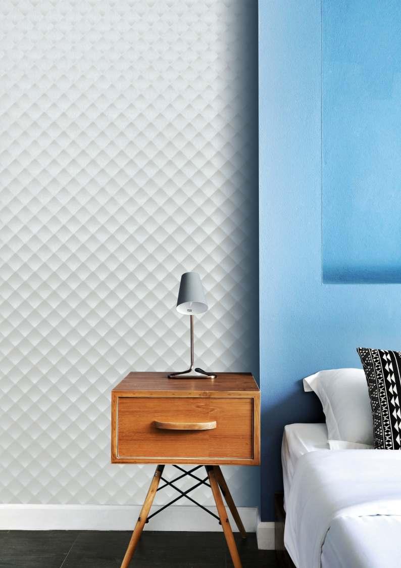 Zen Series Louvers Panel Wood White 9x2 Ft - Zp-401