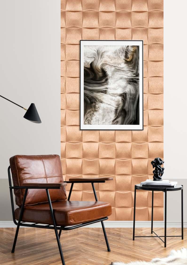 Zen Series Louvers Panel Wood Brown 9x2 Ft - Zp-412